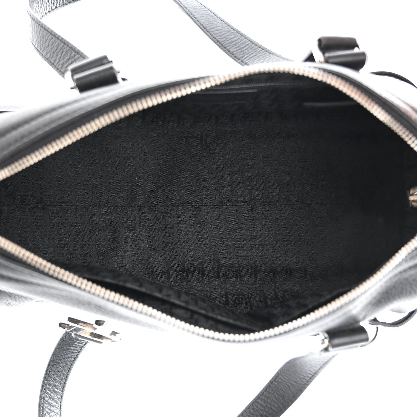 Calfskin Logo Charms Boston Black