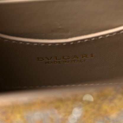 Bulgari Suede Crystal Embellished Serpenti Forever Small Day-to-Night Crossbody Bag Gold Multicolor 7 of 11