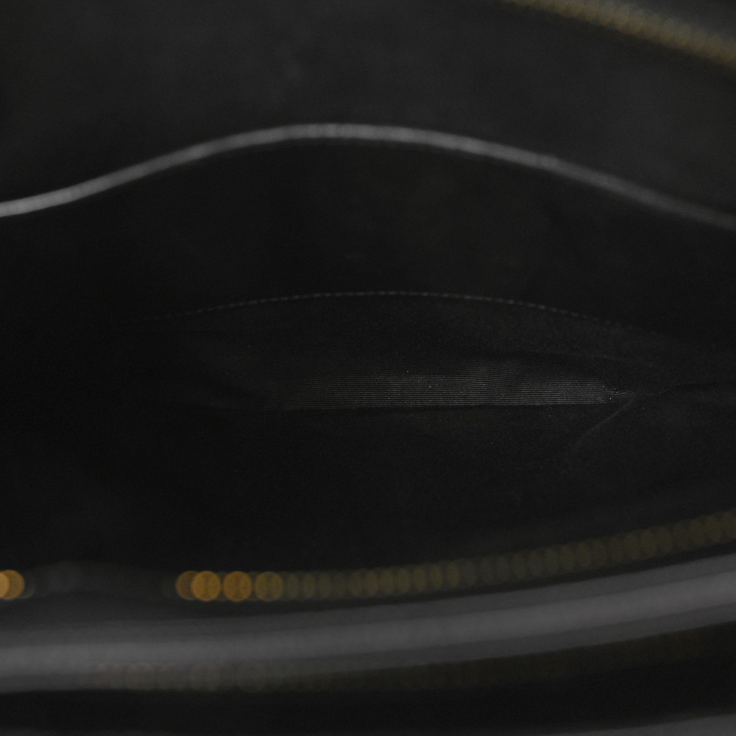 Grain de Poudre Matelasse Chevron Medium Tribeca Shopping Bag Black