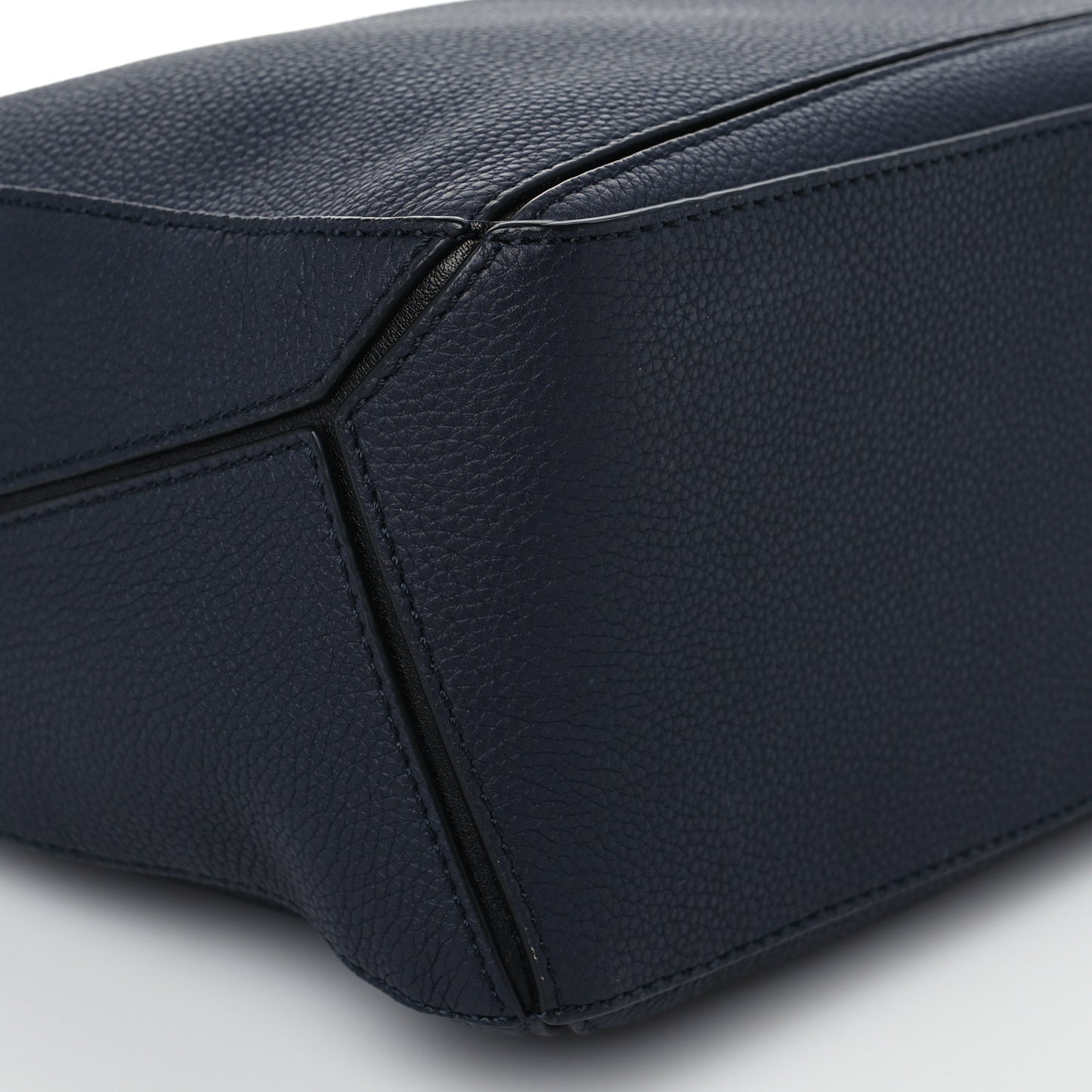 Calfskin Small Puzzle Bag Midnight Blue Black