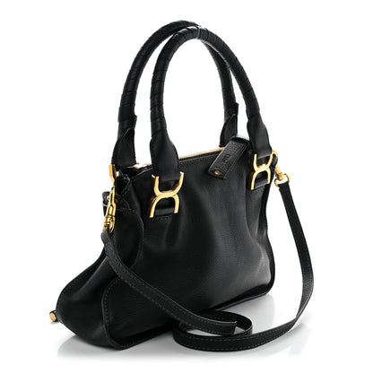 Chloe Calfskin Small Marcie Satchel Black 3 of 9