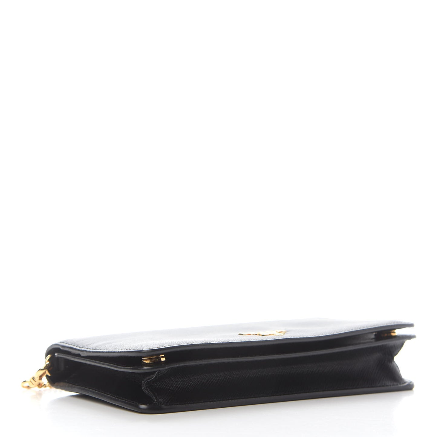 Saffiano Metal Oro Mini Bag Black