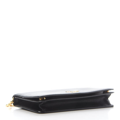 Prada Saffiano Metal Oro Mini Bag Black 4 of 8