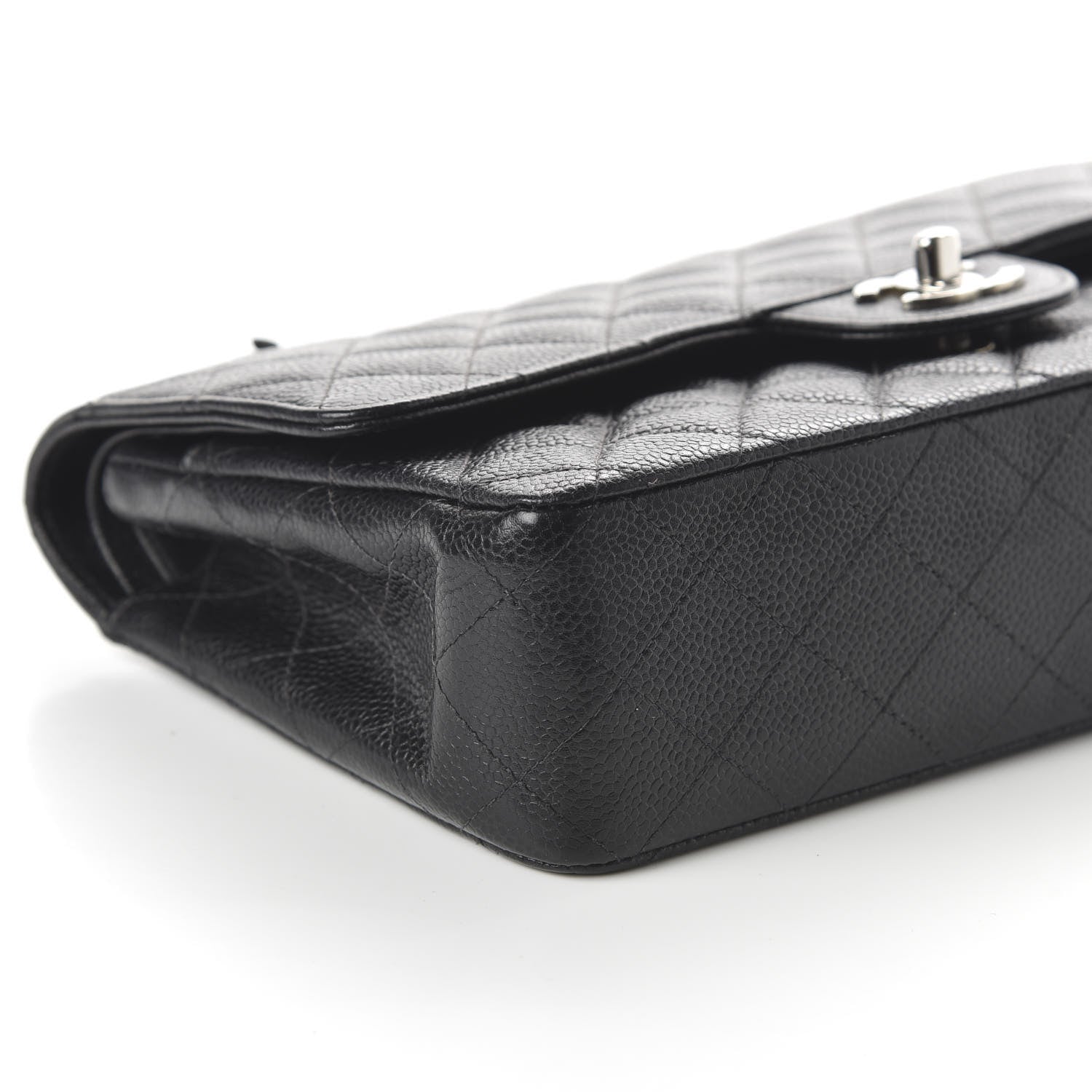 Chanel Caviar Quilted Medium Double Flap Black 7 of 12