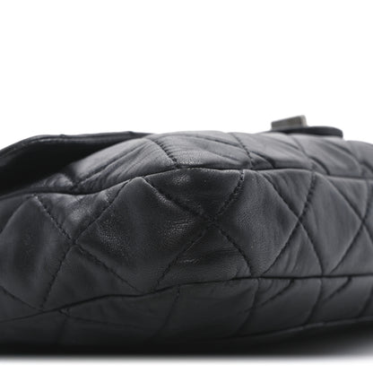 Chanel Lambskin Quilted Jumbo Roll 2.55 Reissue Clutch Black 9 of 10