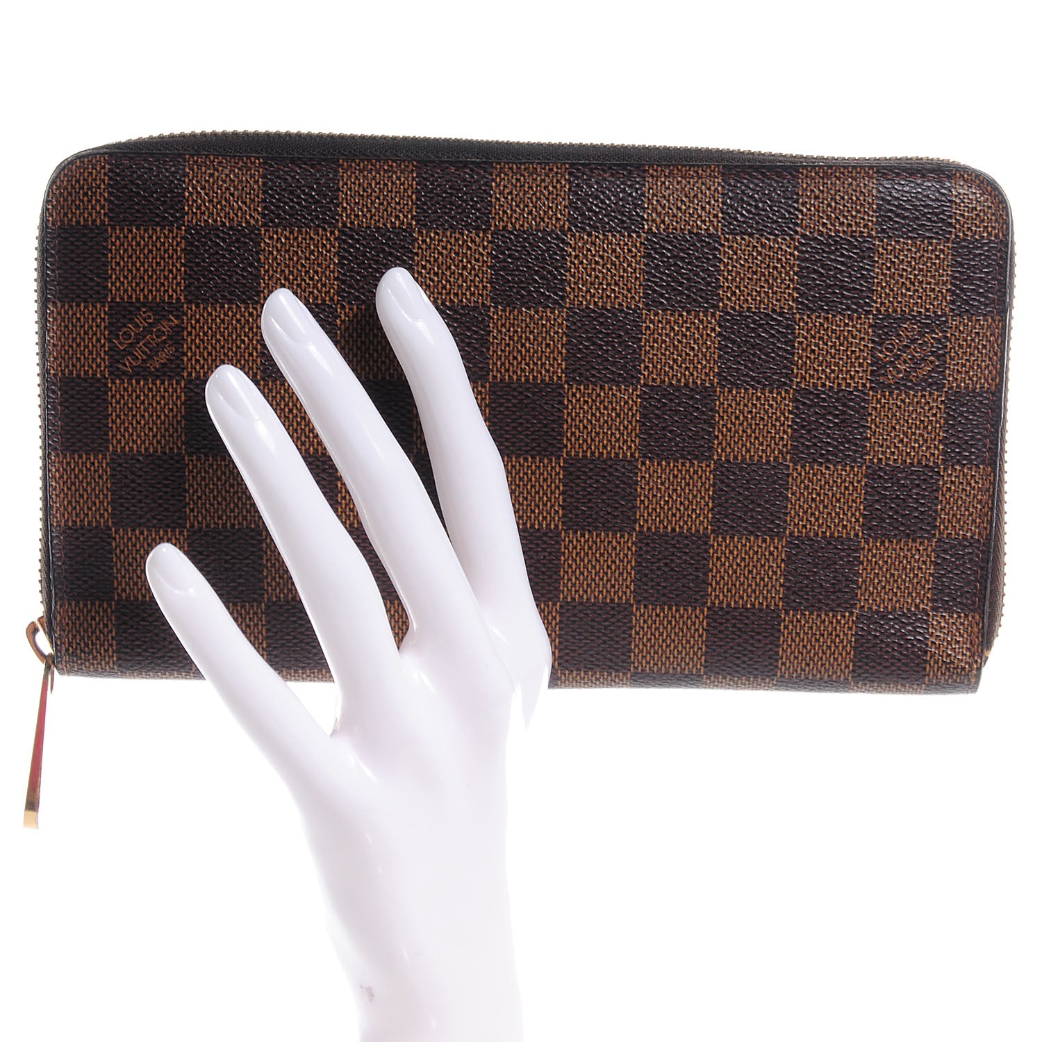 Louis Vuitton Damier Ebene Zippy Organizer Wallet 2 of 8