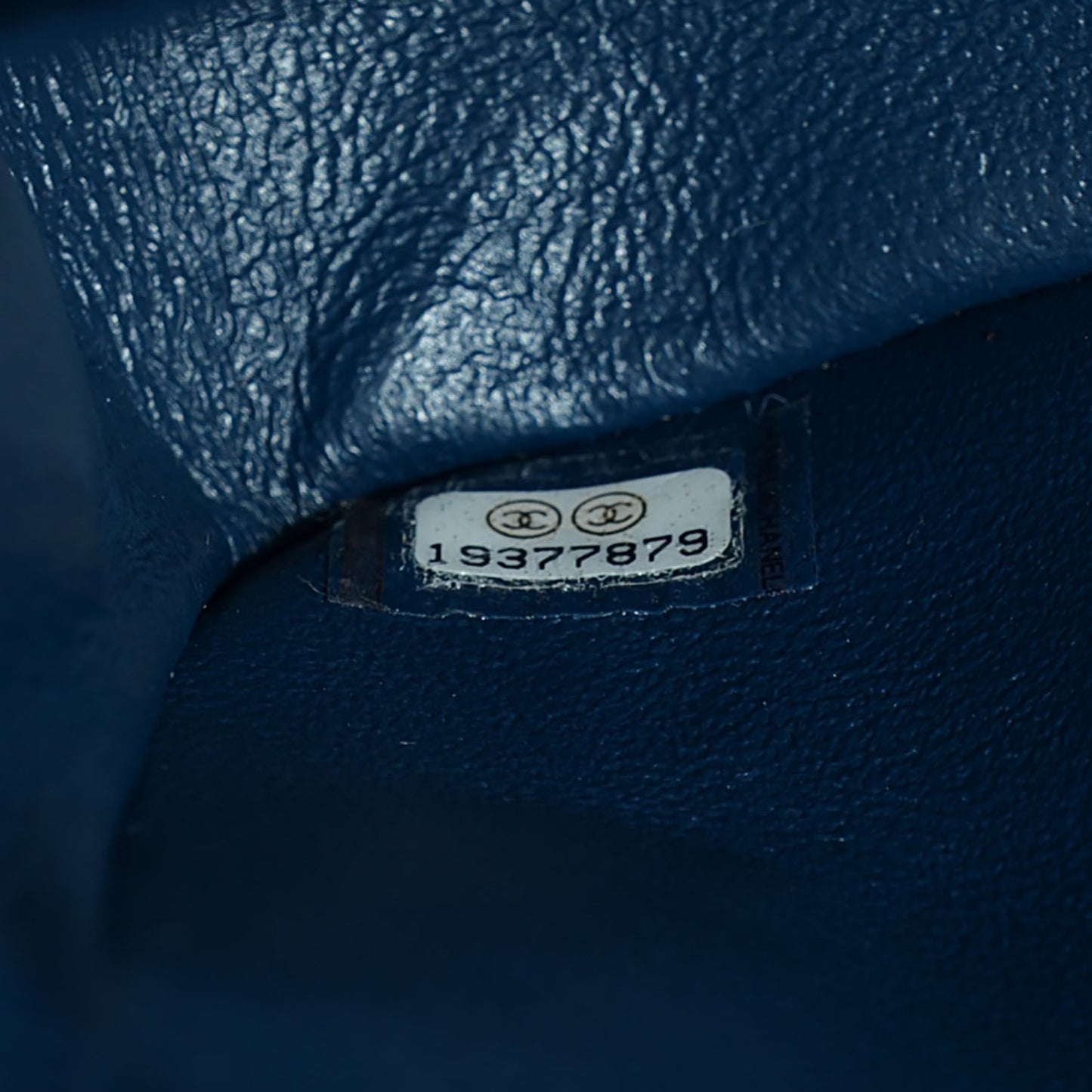 Caviar Quilted Medium Double Flap Navy