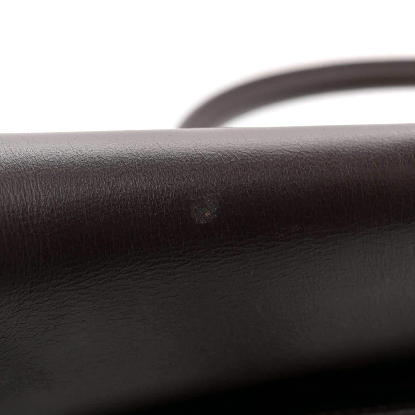 Calfskin Gancini Top Handle Satchel Brown