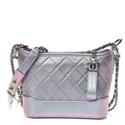Chanel Iridescent Lambskin Calfskin Quilted Small Gabrielle Hobo Light Purple 1 of 11