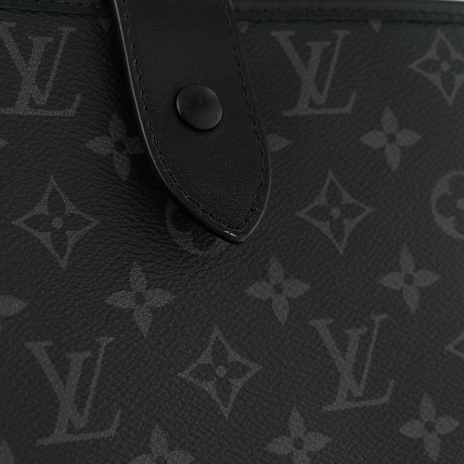 Louis Vuitton Monogram Eclipse Saumur Tote Black 11 of 11