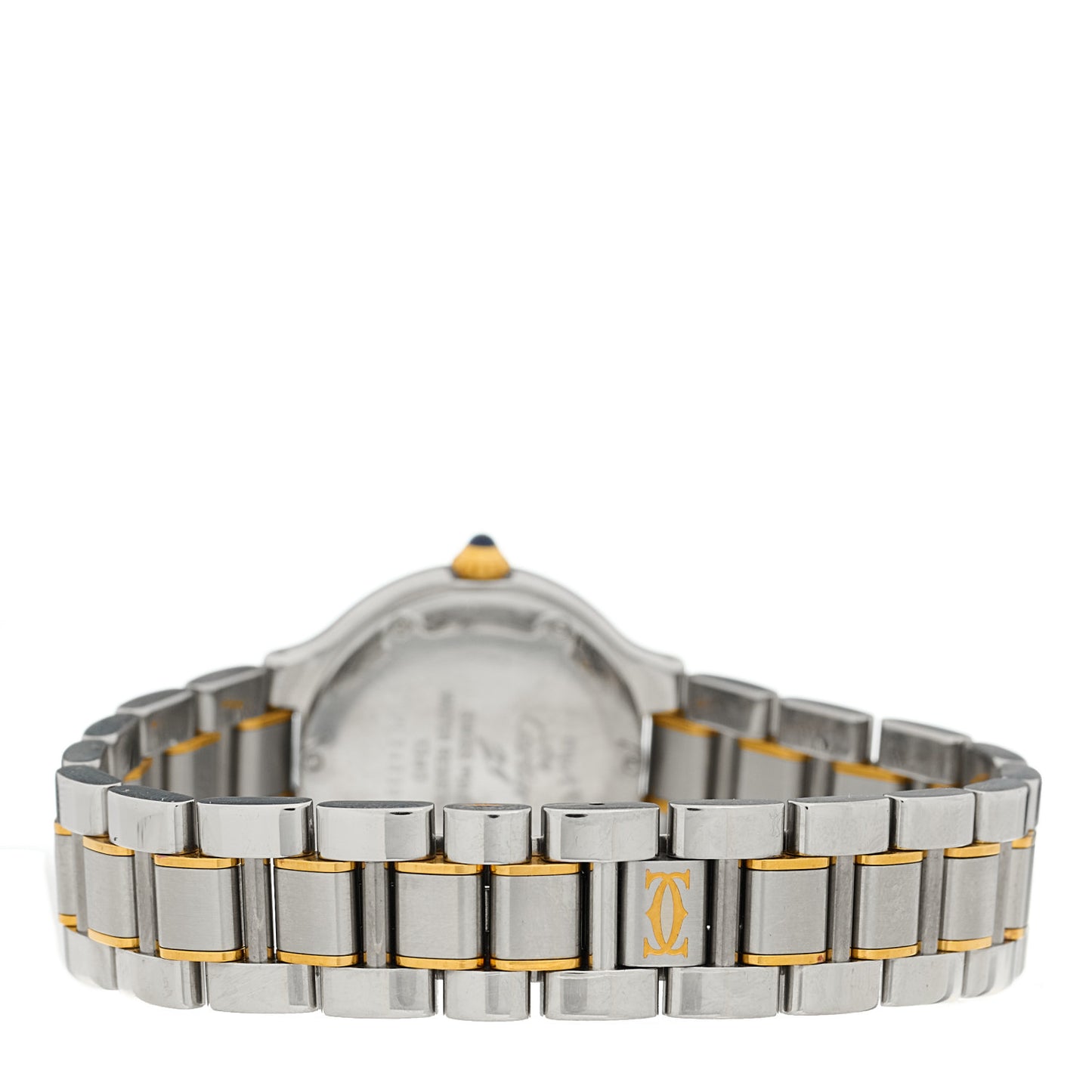 Stainless Steel 18K Yellow Gold 28mm Must de 21 Quartz Watch