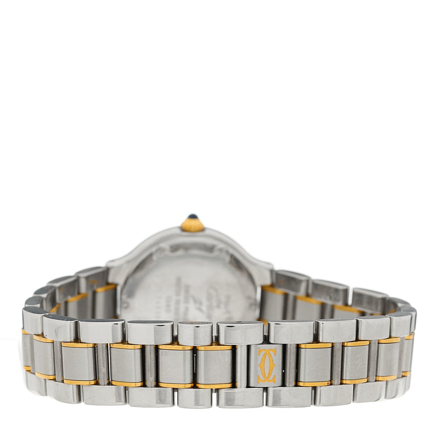 Cartier Stainless Steel 18K Yellow Gold 28mm Must de 21 Quartz Watch 3 of 4