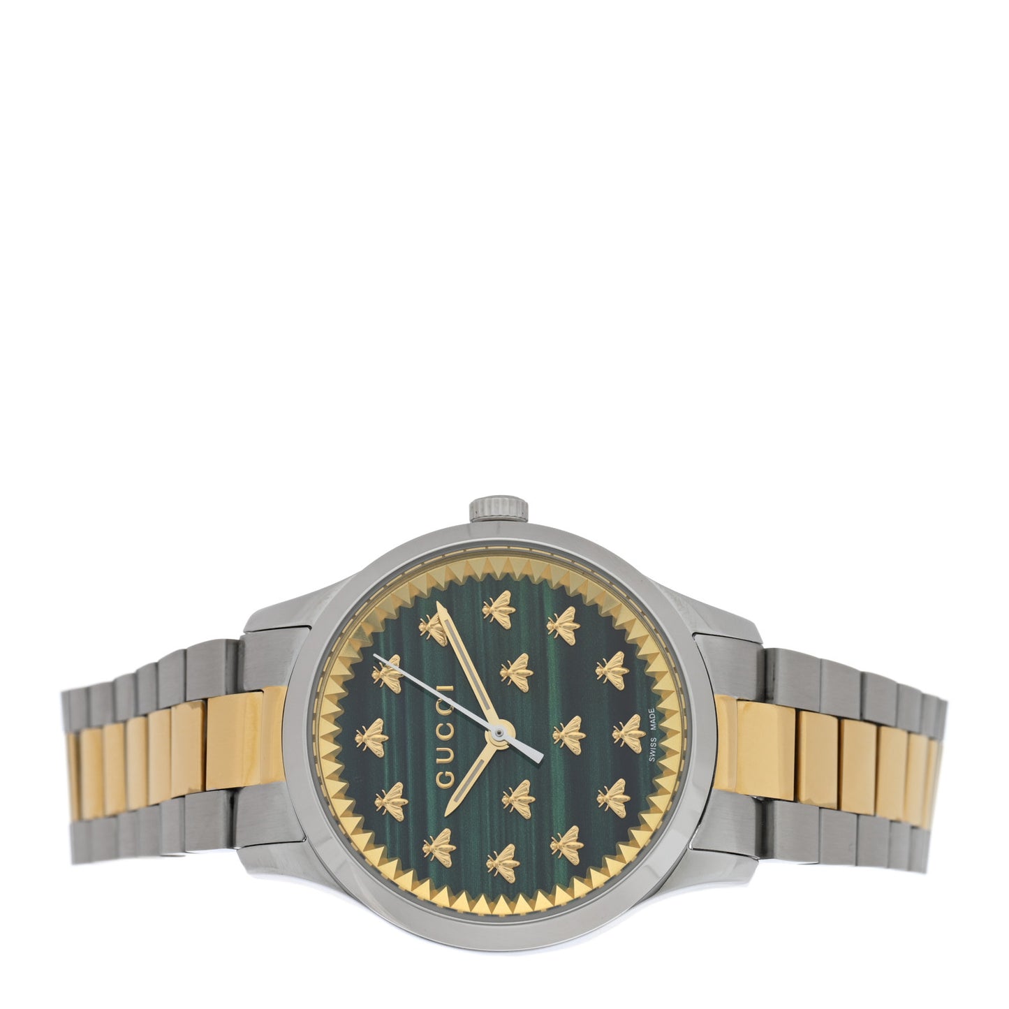 Stainless Steel Malachite 32mm G-Timeless Bee Quartz Watch