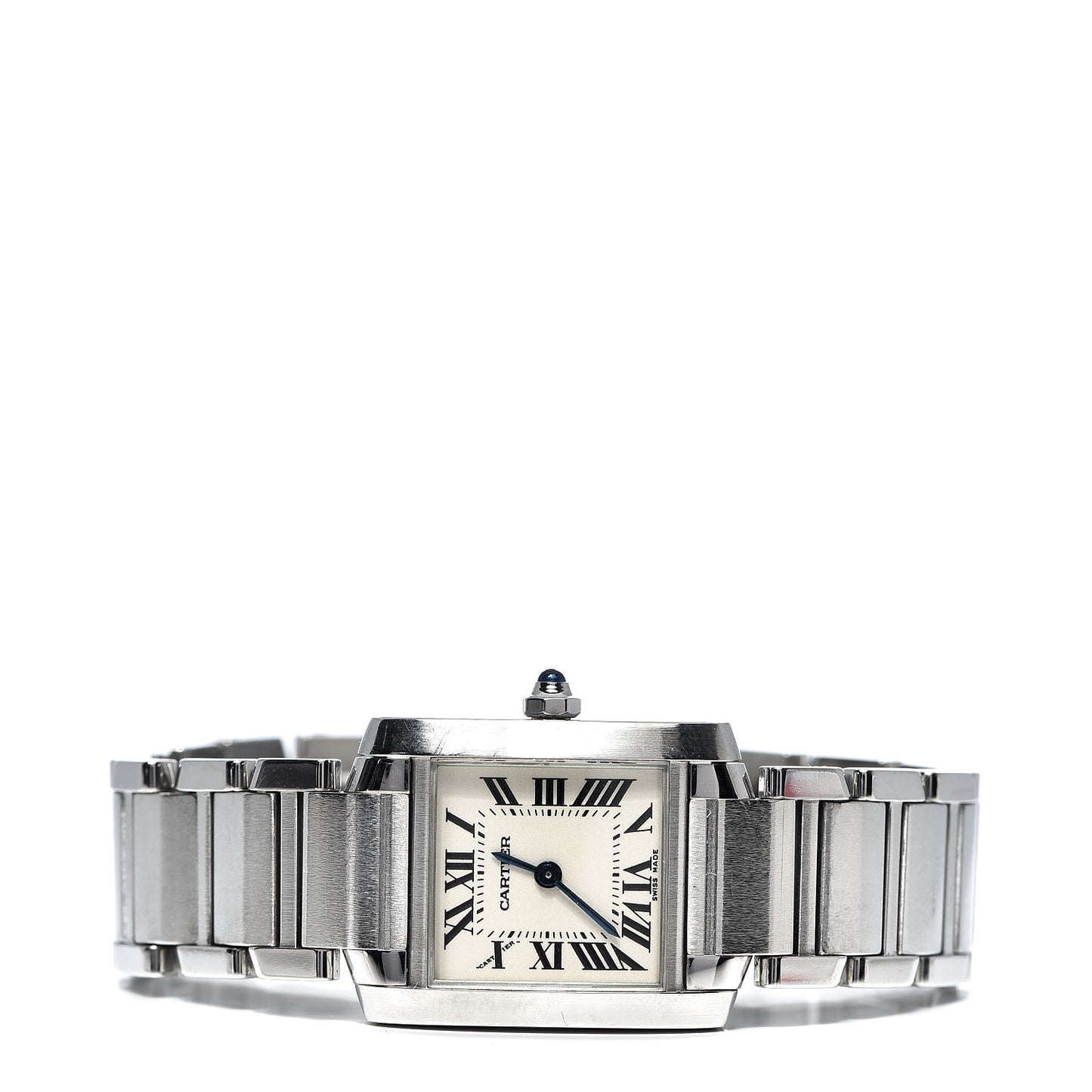 Stainless Steel 20mm Tank Francaise Quartz Watch