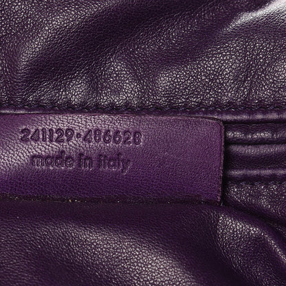 Saint Laurent Lambskin Sac New Rive Gauche Tote Purple 7 of 11