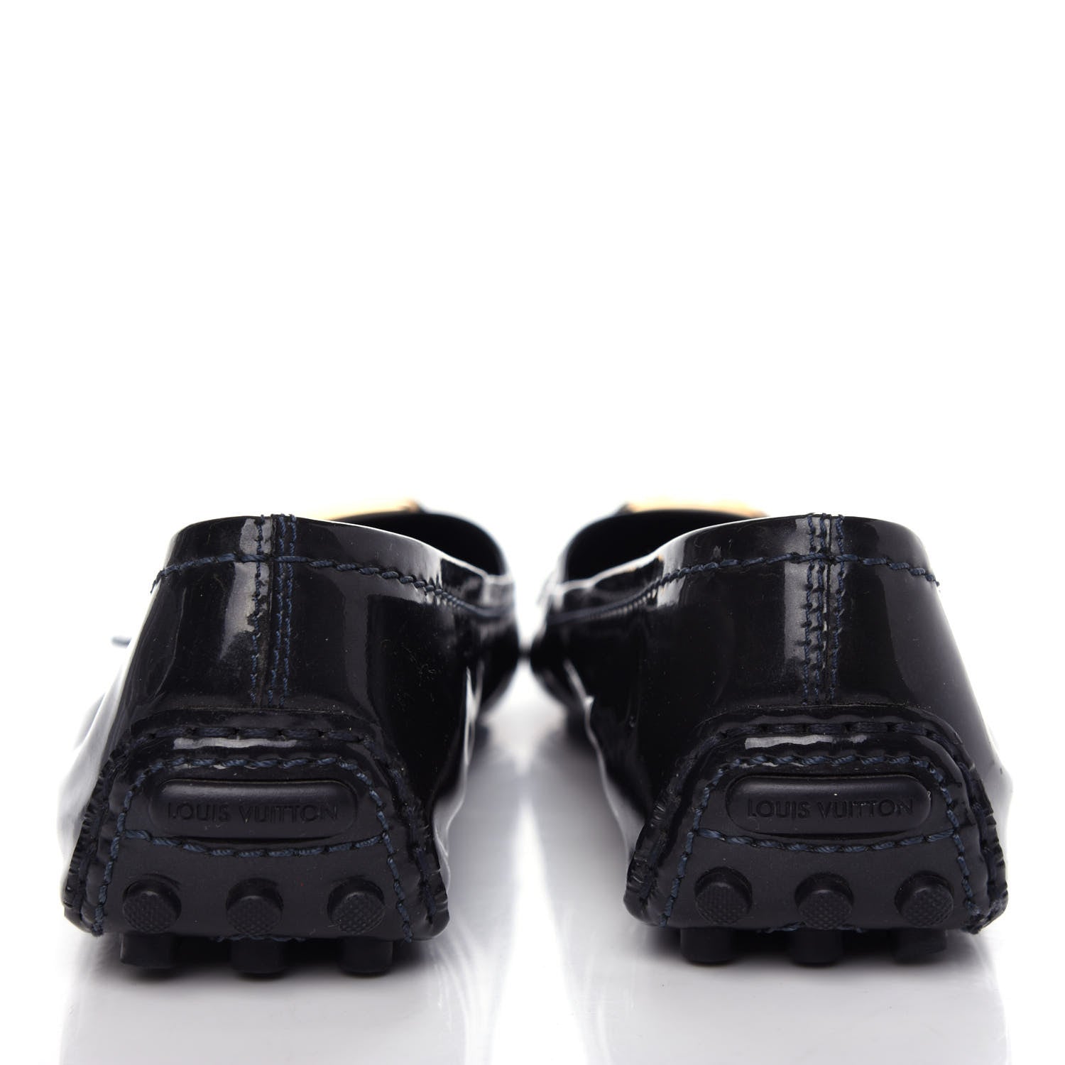 Louis Vuitton Patent Calfskin Oxford Ballerina Flats 39 Black 7 of 10