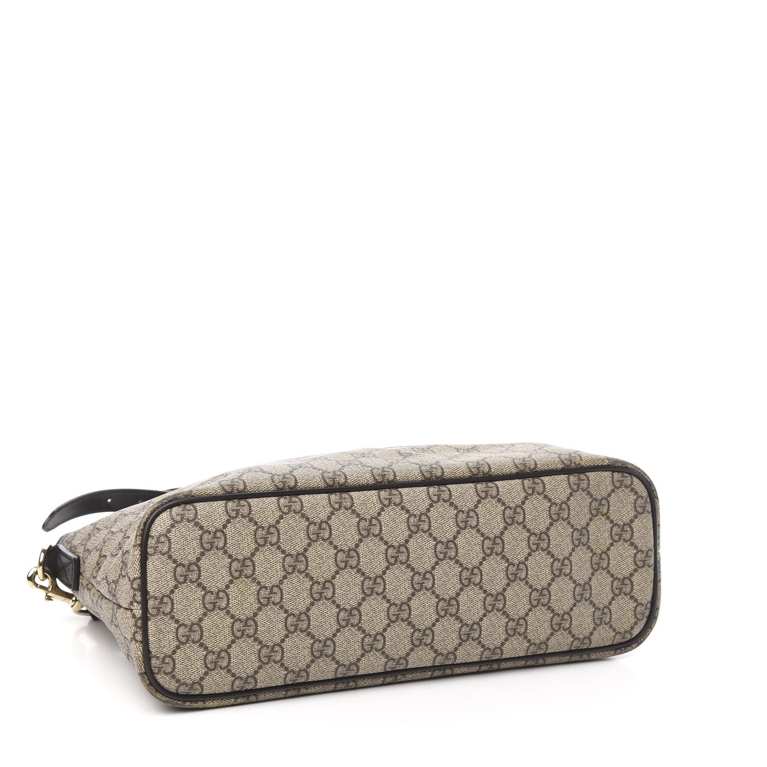 Gucci GG Supreme Monogram Medium Zippered Tote Dark Brown 3 of 27