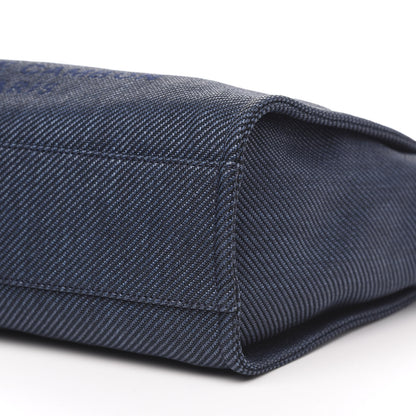 Chanel Denim Small Deauville Tote Dark Blue 9 of 11