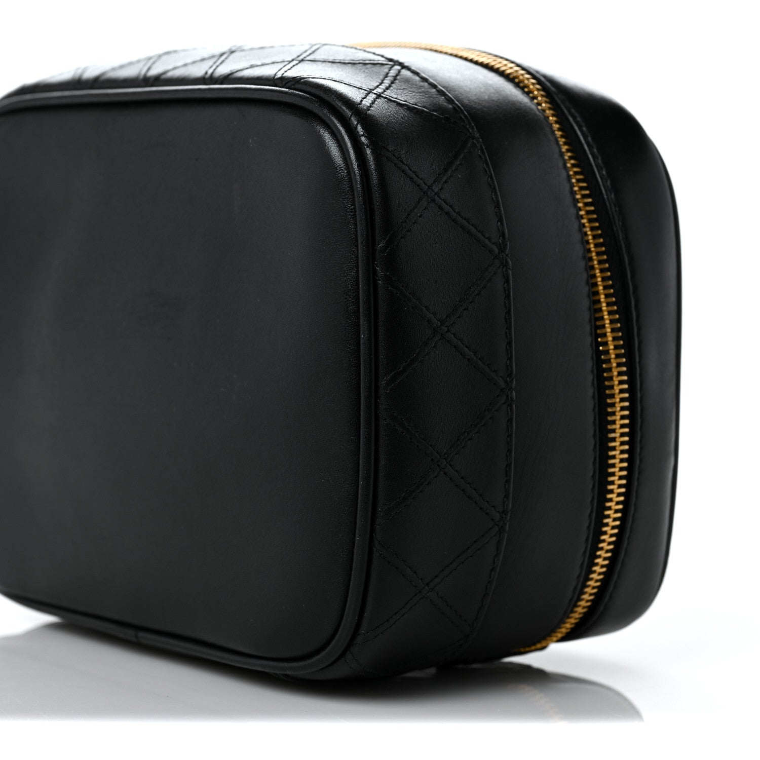 Chanel Lambskin Vanity Cosmetic Case Black 8 of 10