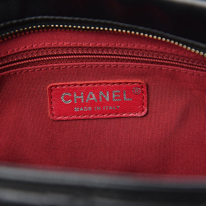 Chanel Aged Calfskin Quilted Medium Gabrielle Hobo Black 5 of 9