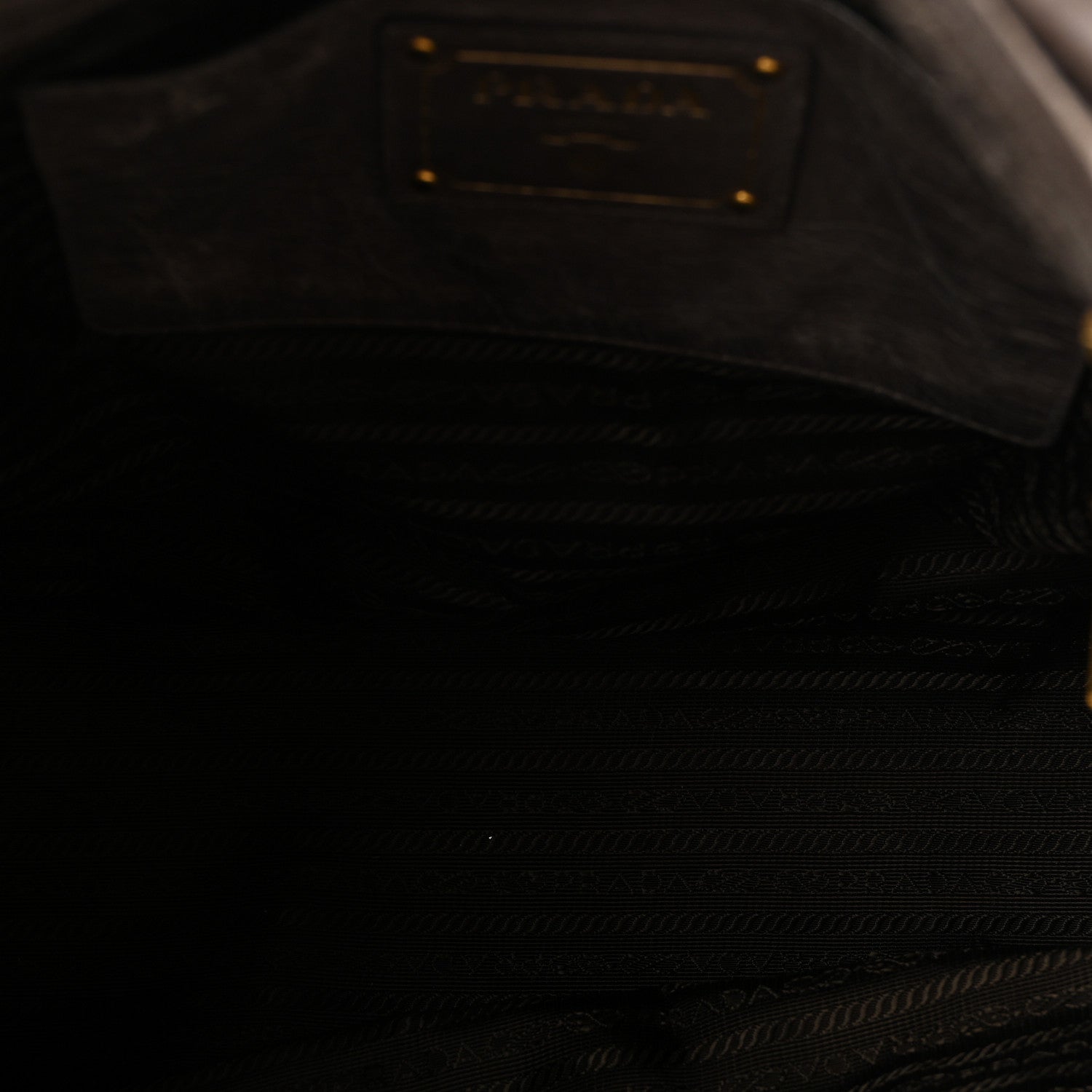 Prada Vitello Shine Tote Bambu 5 of 9