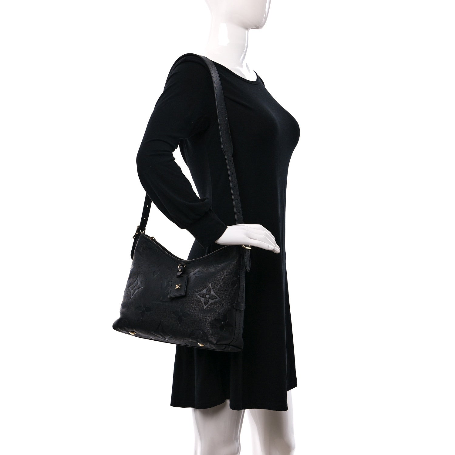 Louis Vuitton Empreinte Carryall PM Black 2 of 8