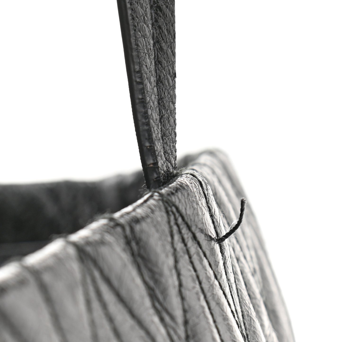 Nappa Matelasse Shine Trapuntato Large Tote Bag Black