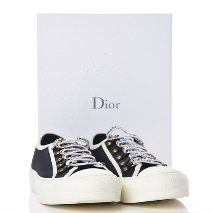 Christian Dior Canvas Walk'N'Dior Low Top Sneakers 38 Black 9 of 9