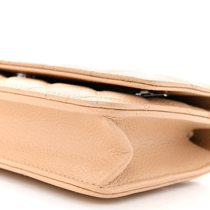 Chanel Caviar Quilted Wallet on Chain WOC Beige Clair 11 of 11