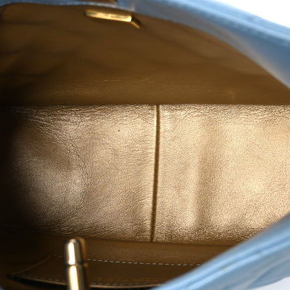 Chanel Lambskin Quilted Small Pearl Crush Hobo Light Blue 5 of 11