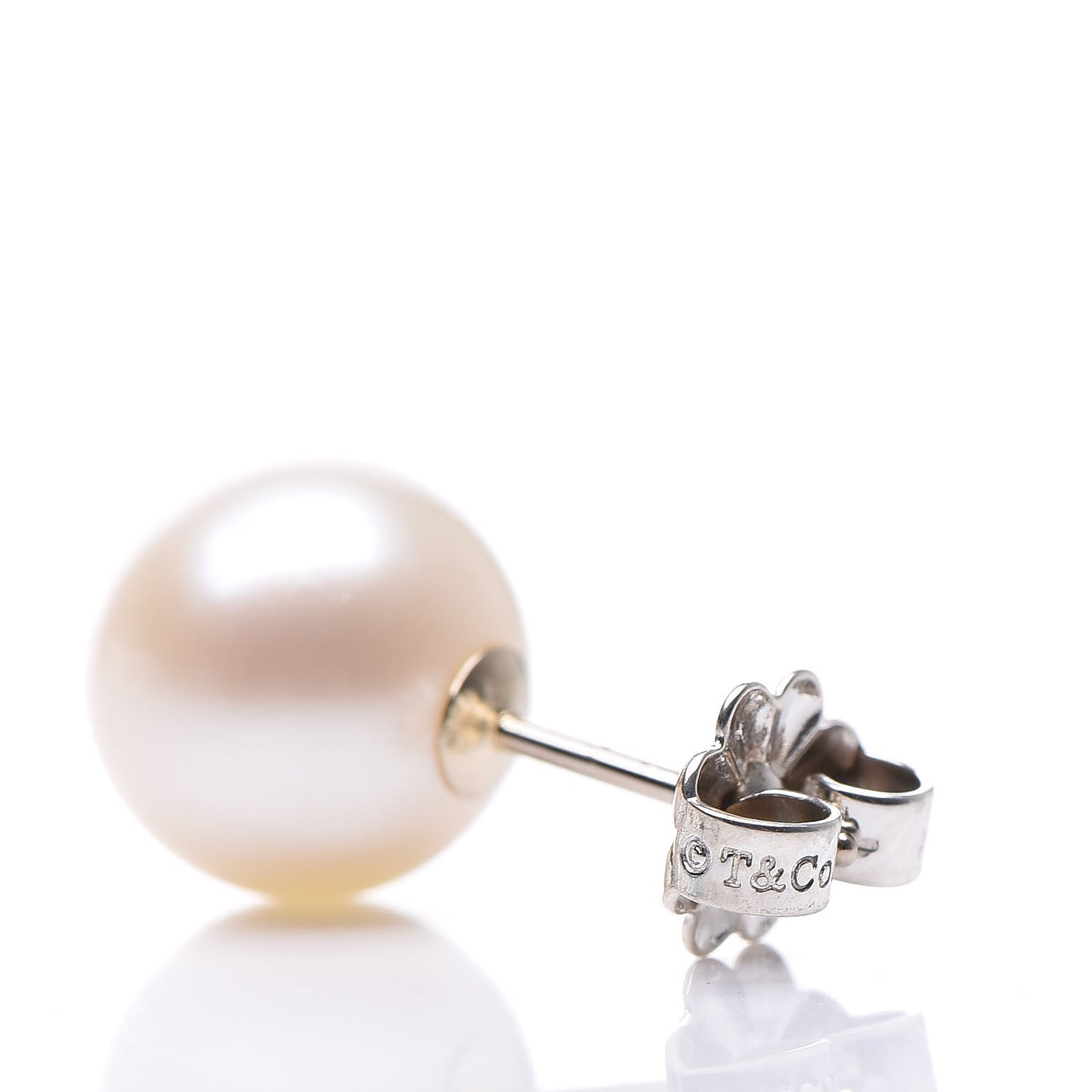 Sterling Silver Freshwater Pearl 8-9mm Ziegfeld Earrings