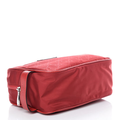 Gucci Nylon Monogram Dolmias Pouch Vibrant Red 4 of 11