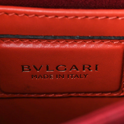 Bulgari Calfskin Serpenti Forever Top Handle Reef Coral 7 of 12