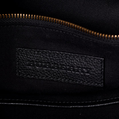 Burberry Grainy Calfskin Mega Check Armley Folding Messenger Black 7 of 9