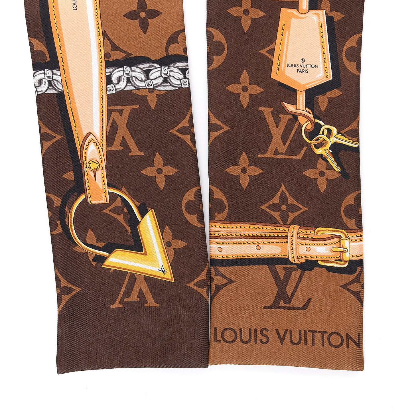 Silk Monogram Confidential Bandeau Brown