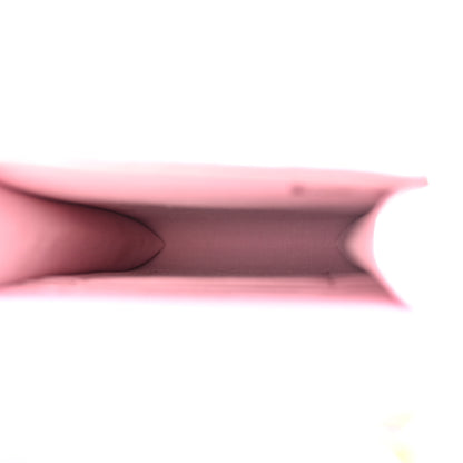 Chanel Lambskin Quilted Lacquered Chain Phone Holder With Chain Dark Pink 5 of 11