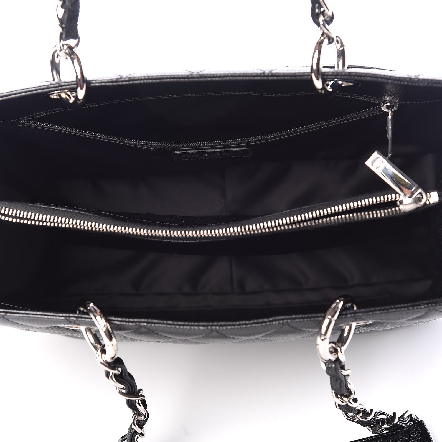 Chanel Caviar Quilted Grand Shopping Tote GST Black 5 of 10