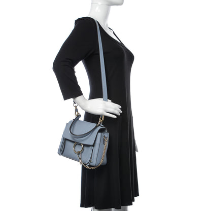 Chloe Calfskin Mini Faye Day Shoulder Bag Washed Blue 2 of 10