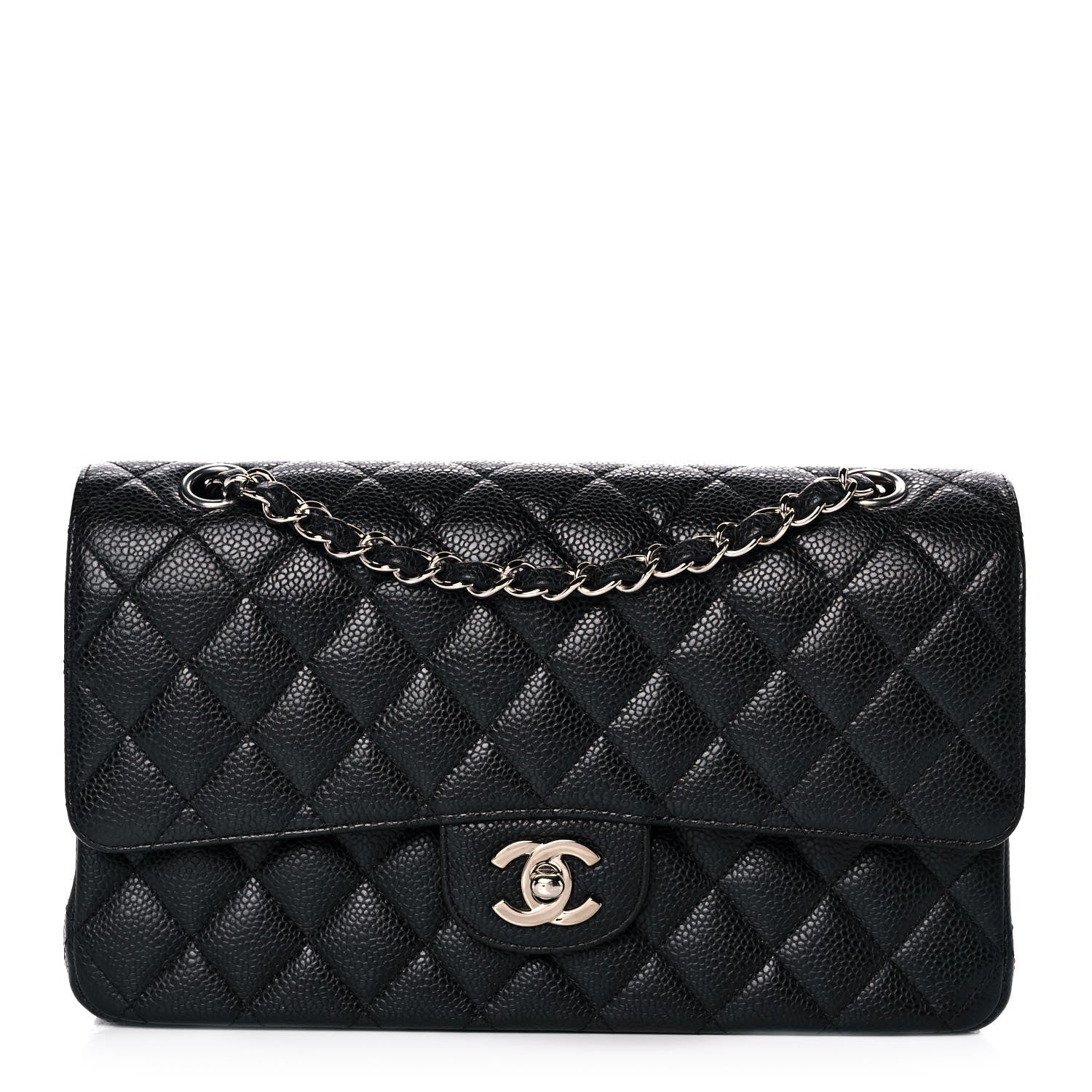 Chanel Caviar Quilted Medium Double Flap Black 1 of 14