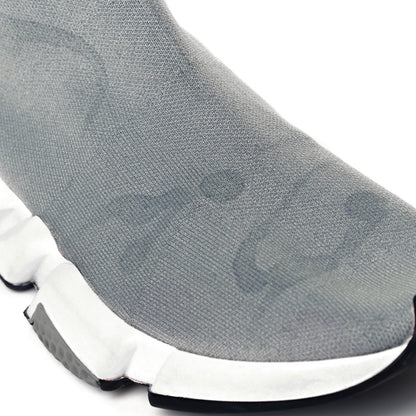 Balenciaga Neoprene Knit Womens Speed Cuffed Sneakers 39 Grey 9 of 9