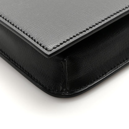 Saint Laurent Smooth Calfskin Monogram Phone Holder Crossbody Black 8 of 9