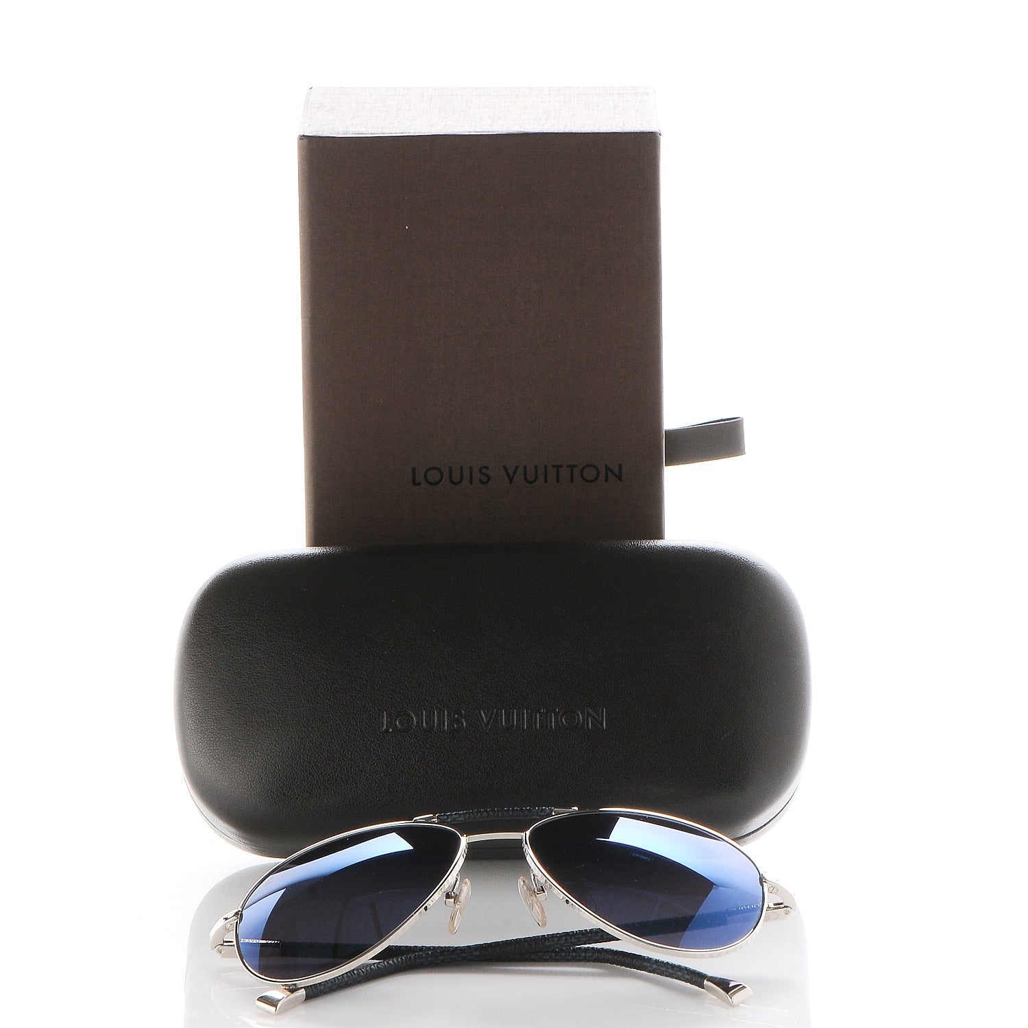 Louis Vuitton Damier Graphite Conspiration Pilote Sunglasses Z0659U 7 of 7