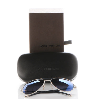 Louis Vuitton Damier Graphite Conspiration Pilote Sunglasses Z0659U 7 of 7