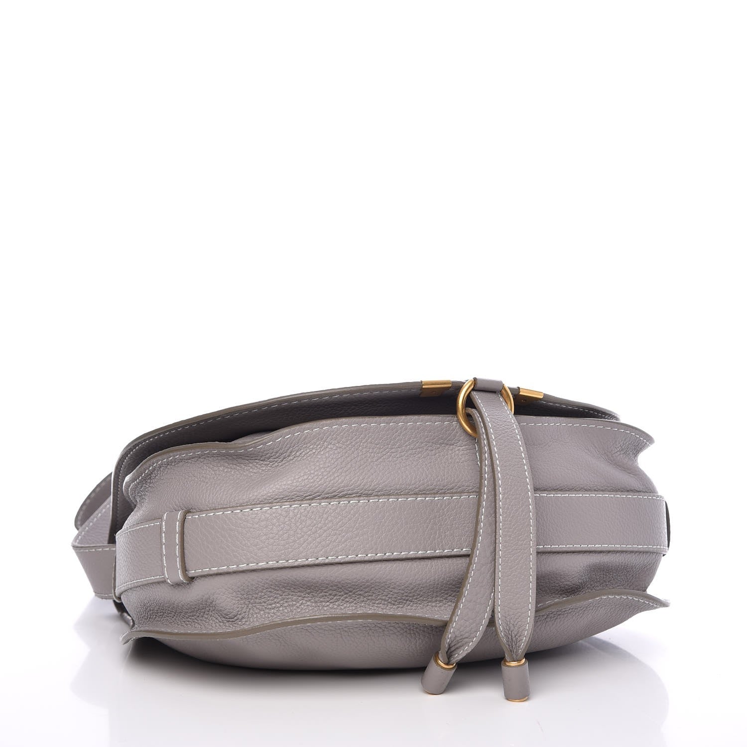 Chloe Calfskin Medium Marcie Round Crossbody Bag Cashmere Grey 4 of 7