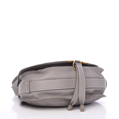 Chloe Calfskin Medium Marcie Round Crossbody Bag Cashmere Grey 4 of 7