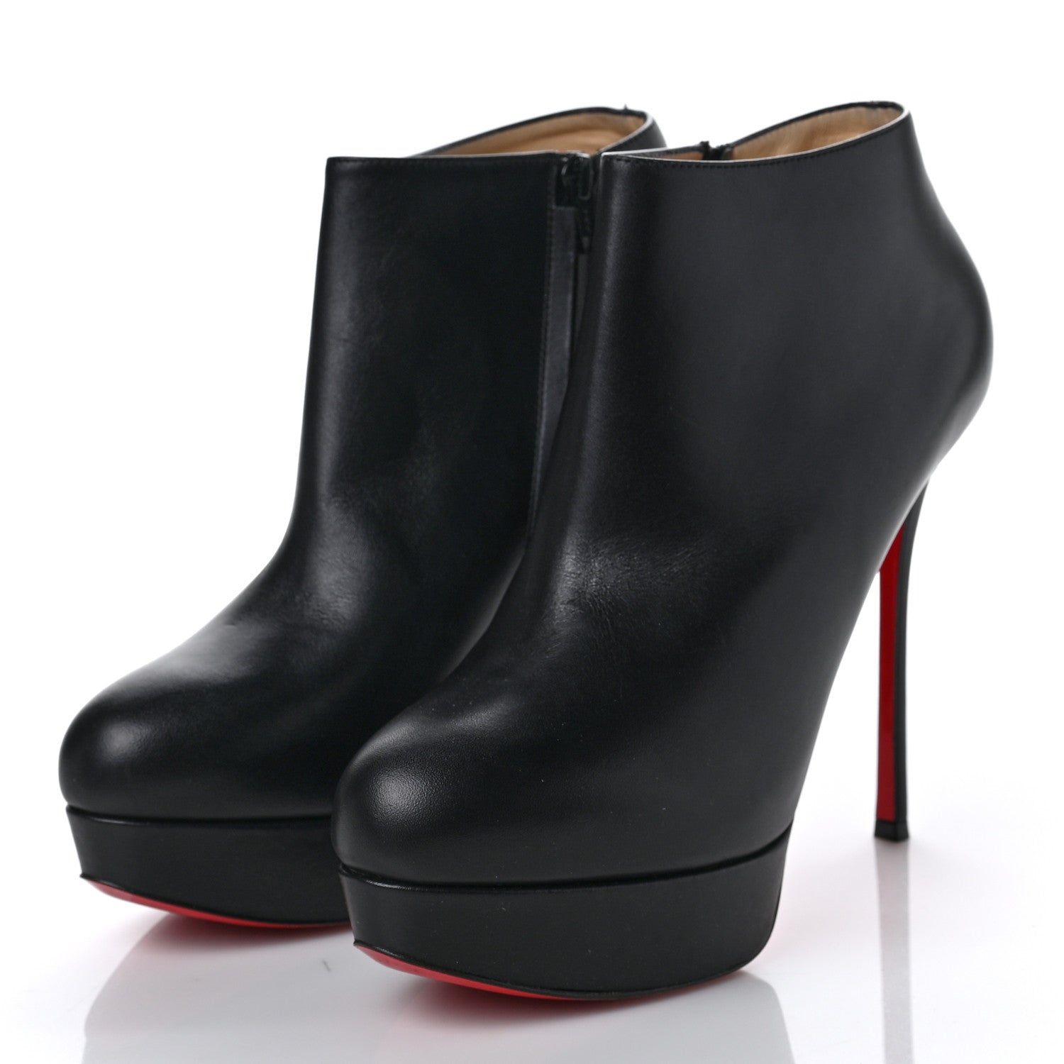 Christian Louboutin Calfskin Dirdibootie 130 Ankle Booties 40 Black 3 of 8
