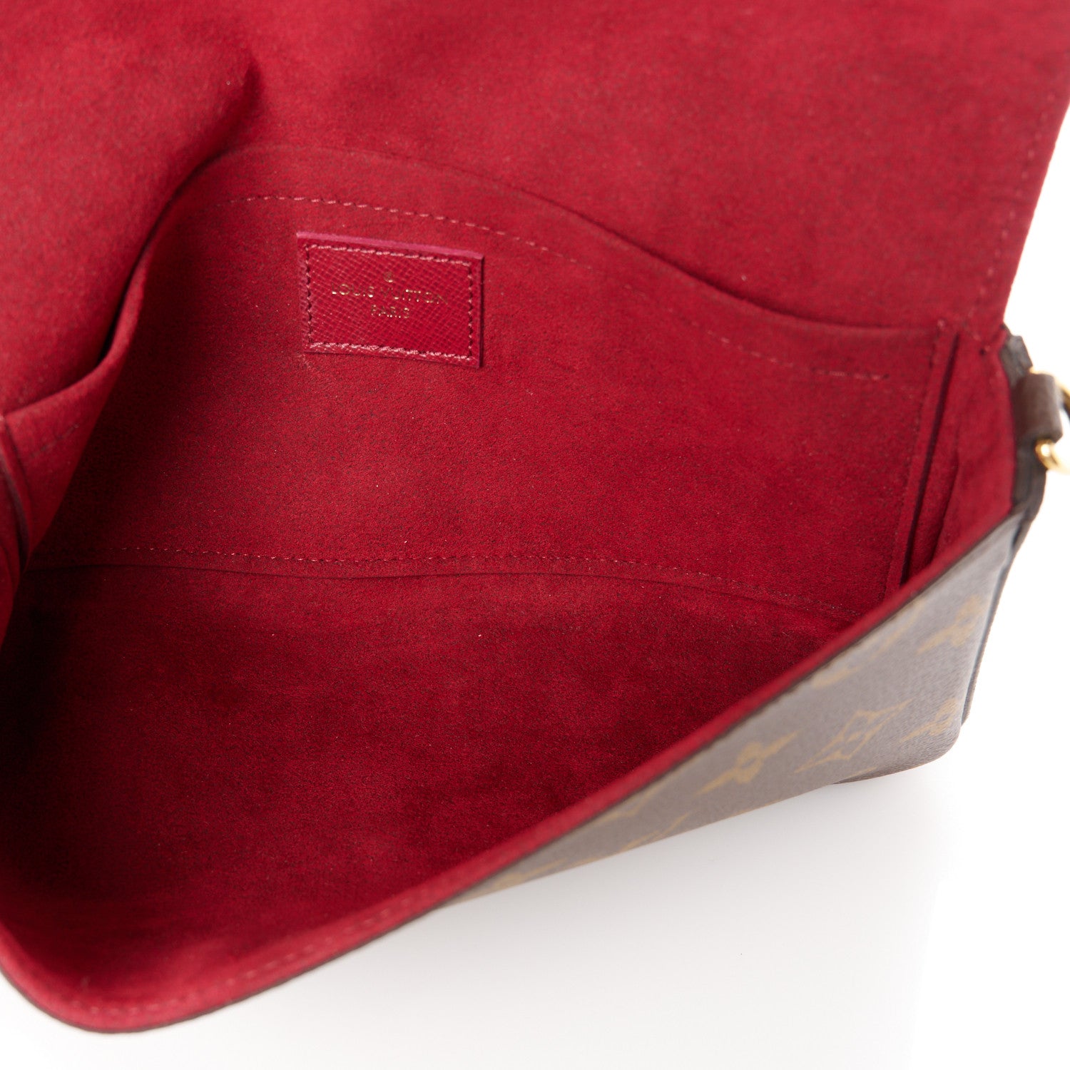 Louis Vuitton Monogram Pochette Felicie Wallet Fuchsia 5 of 7