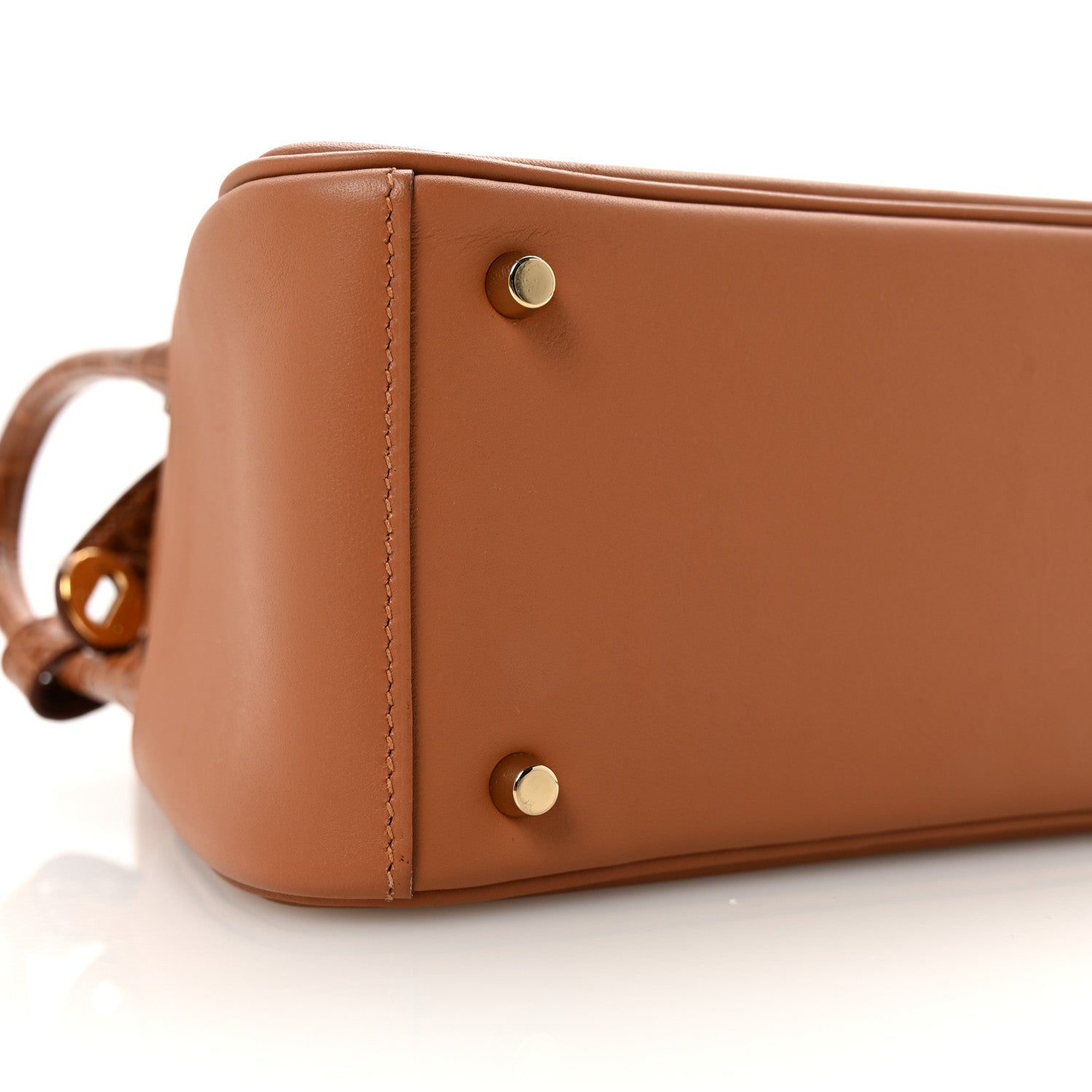 Hermes Matte Alligator Swift Mini Touch Lindy 20 Gold 1757648