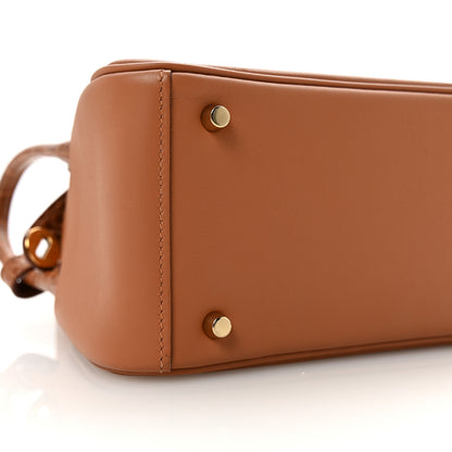 Hermes Matte Alligator Swift Mini Touch Lindy 20 Gold 8 of 10