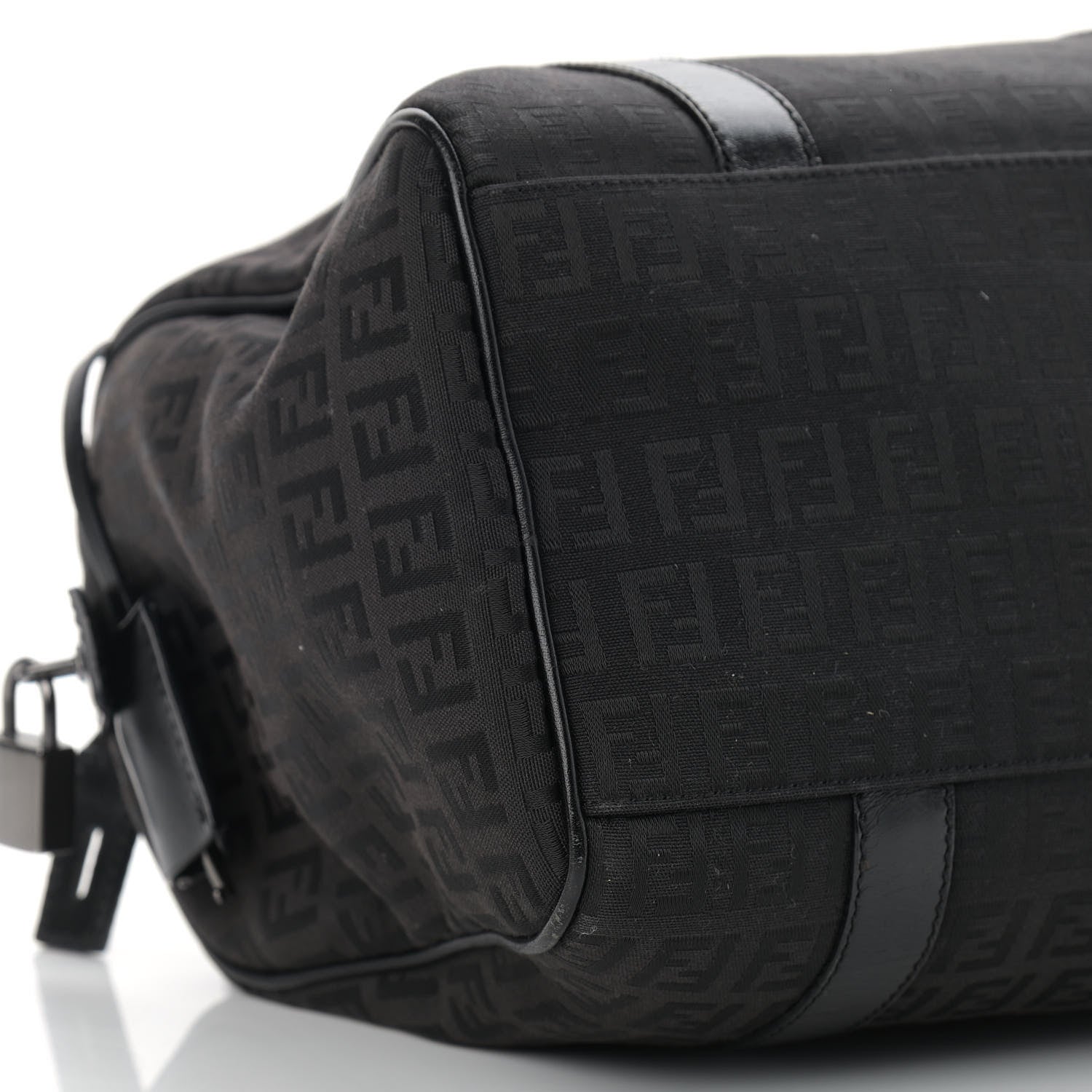 Fendi Zucchino Vitello Small Boston Black 5 of 18
